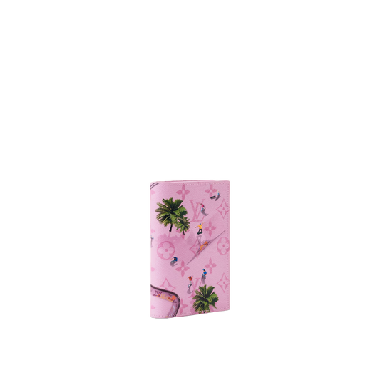 全新LV粉色滑板護照夾