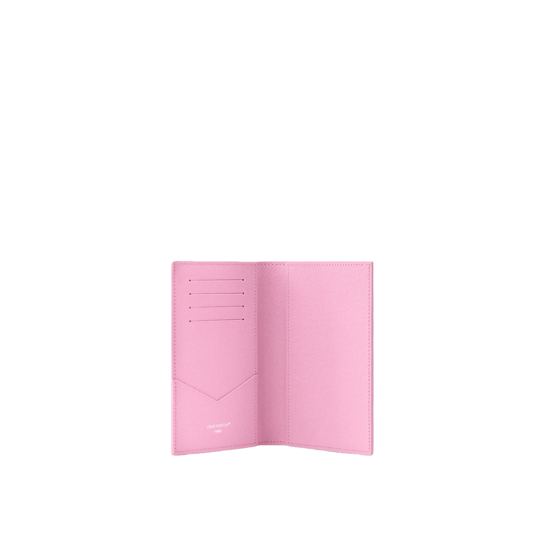 全新LV粉色滑板護照夾