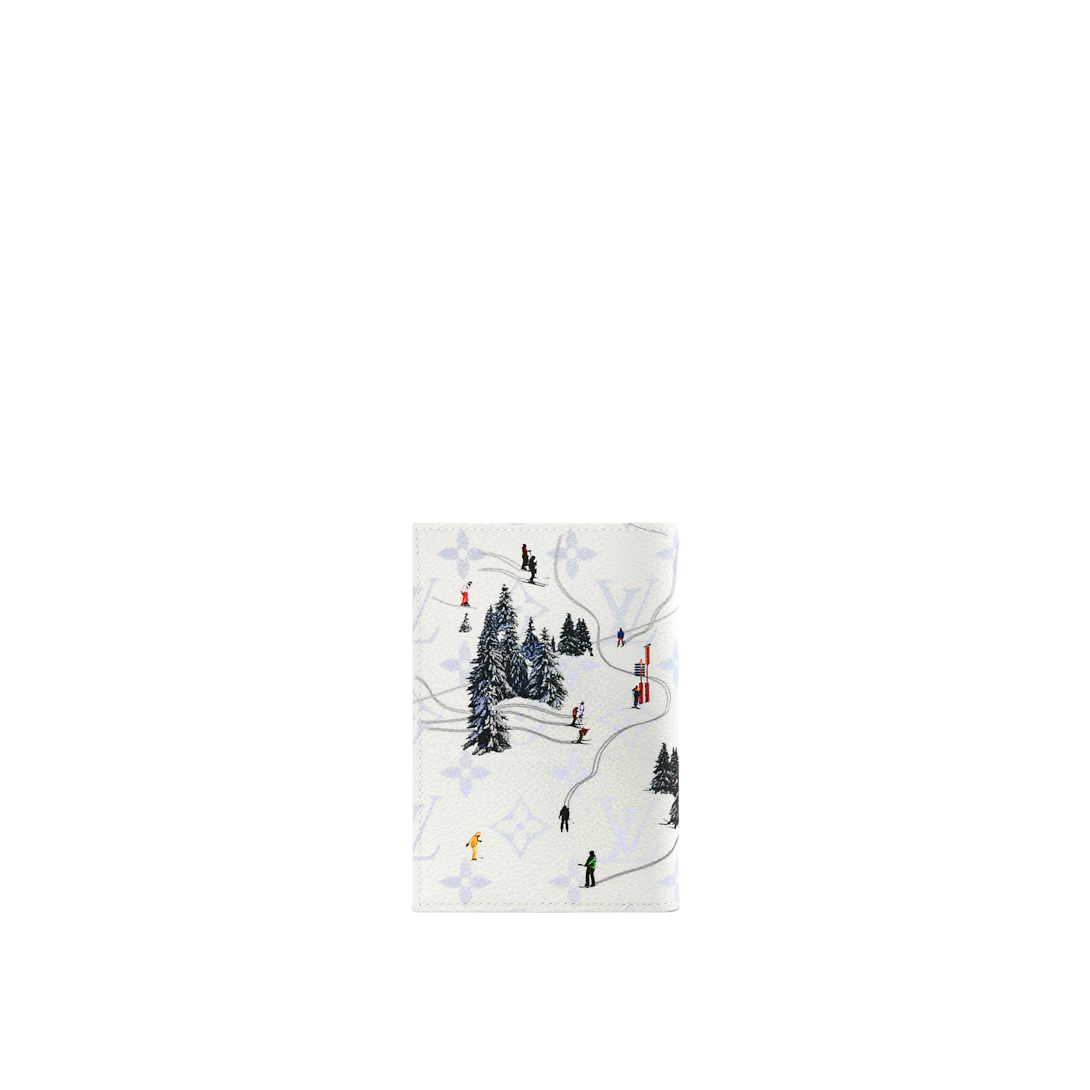 LV白色滑雪護照夾